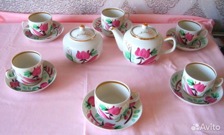 Фарфор. Чайные сервизы. Сделано в СССР