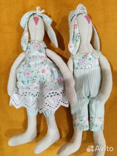 Зайки-тильда (парочка)