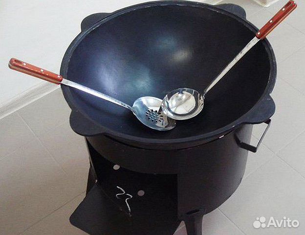 Чугунный казан с круглым дном 6-22 л