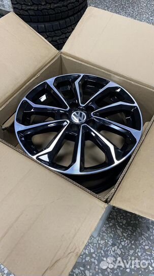 Диски r15 Polo Rapid Black Machined (Германия)