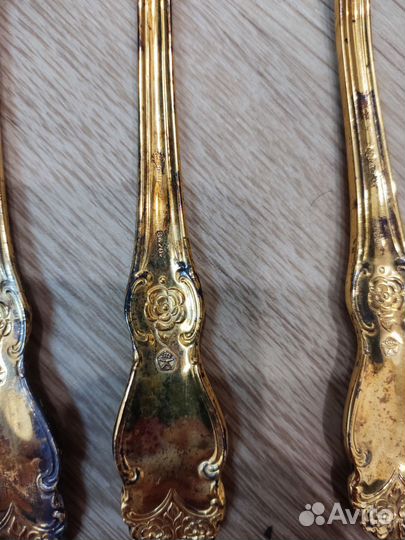 Вилки позолоченные полностью