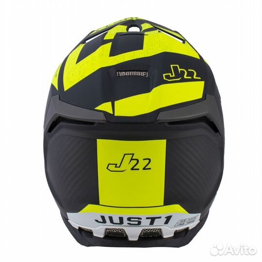 Кроссовый шлем just1 J22 Carbon Adrenaline, черны