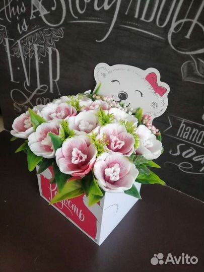 Красивый букет из мыла