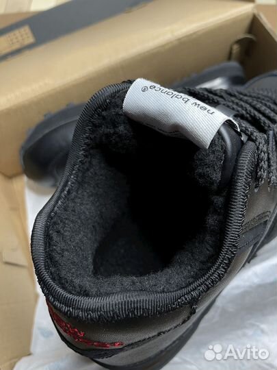 Кроссовки New Balance 574 мех (черные)