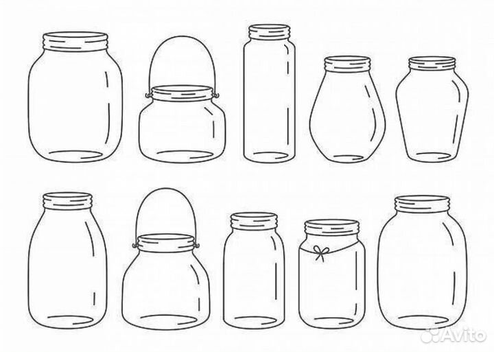 Банки в ассортименте (винтовые и закаточные)