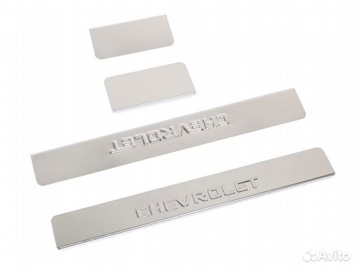 Накладки порогов Шевроле Авео Т300 2012-16
