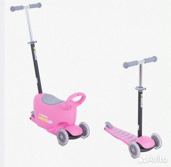 Самокат беговел чемодан 3 в 1 Nergo