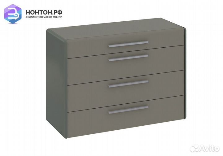 Комод Наоми фон серый / джут