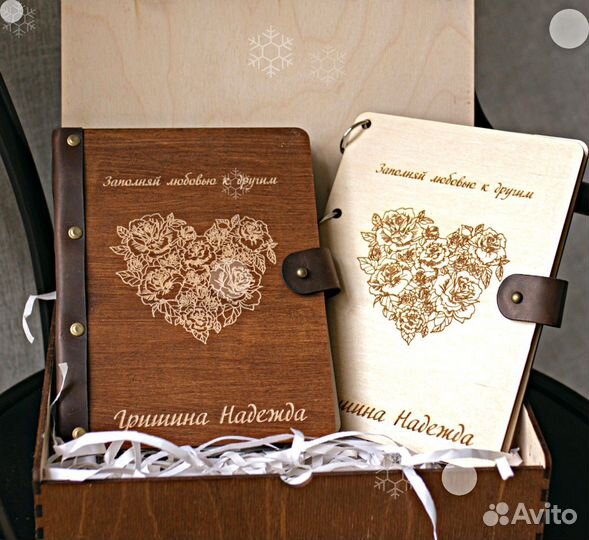 Деревянный блокнот / ежедневник