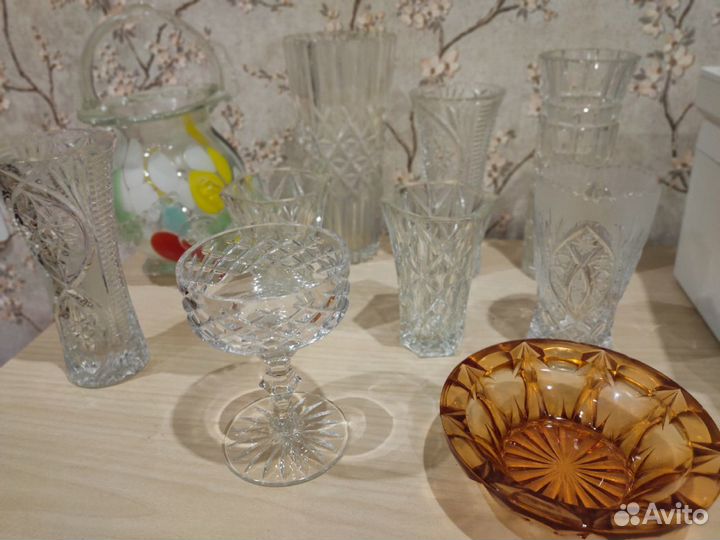 Ваза хрустальная