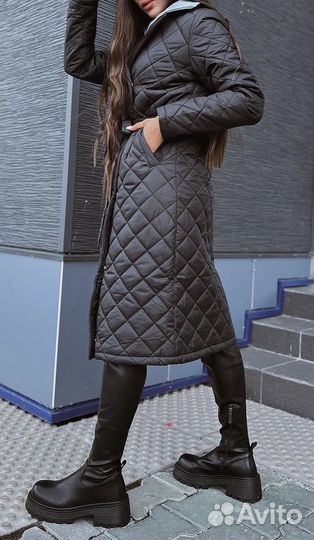 Стеганое пальто