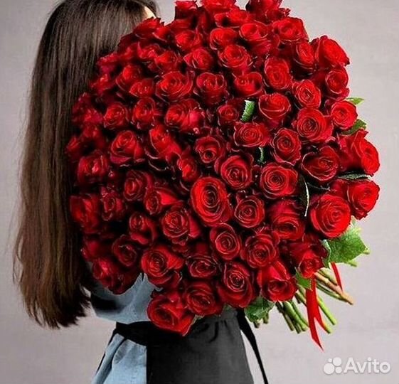 Высокие розы Доставка цветов