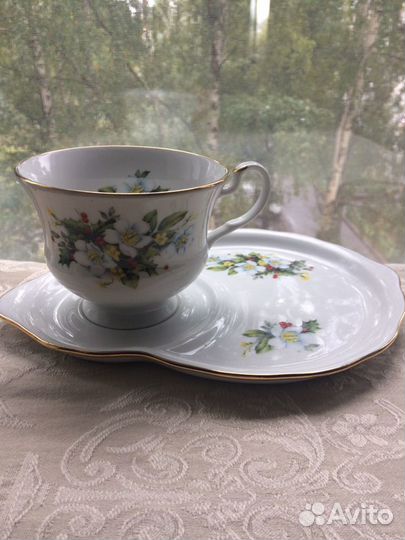 Чайная пара Дулево 90 годы