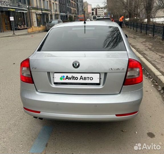 Бампер задний на Skoda Octavia A5 рест. беж. LF8H