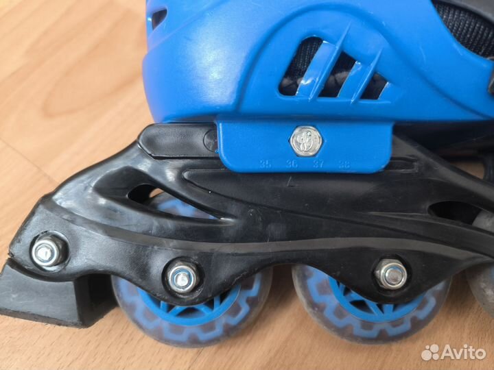 Роликовые коньки детские раздвижные, размер 35-38