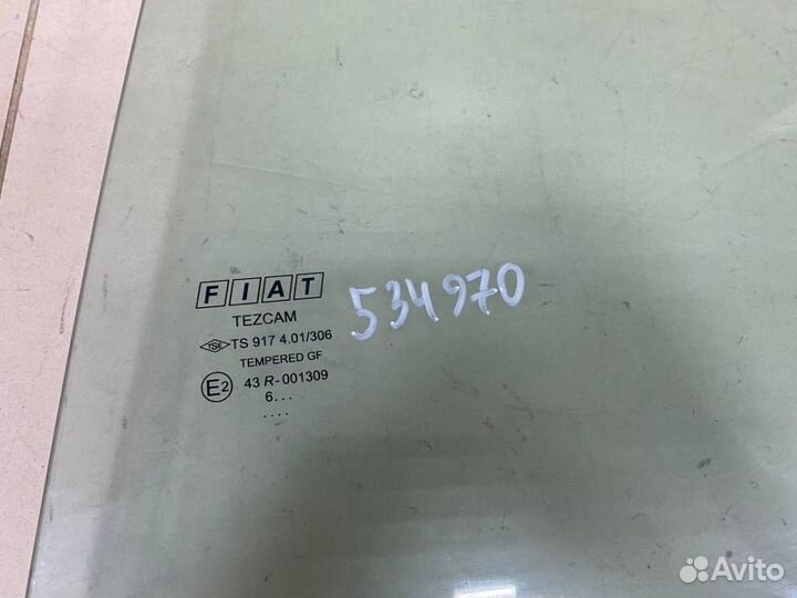 Стекло двери задней левой Fiat Albea 2002-2012