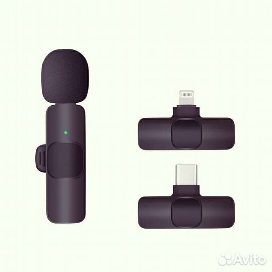 Микрофон беспроводной на iPhone 2 в 1+ доставка