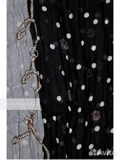 Новый палантин вискоза/хлопок 110х80