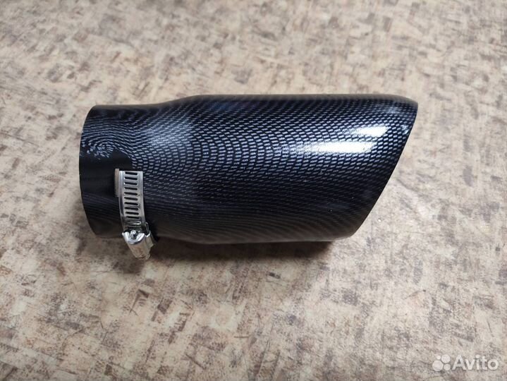 Насадка на глушитель карбон