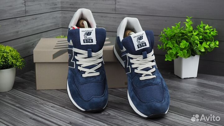 Кроссовки New balance 574 В синем