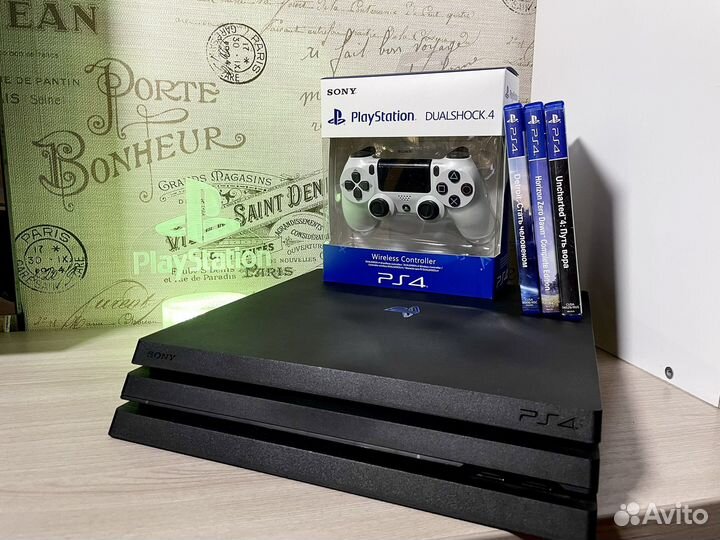 PS4 PRO + игра, гарантия