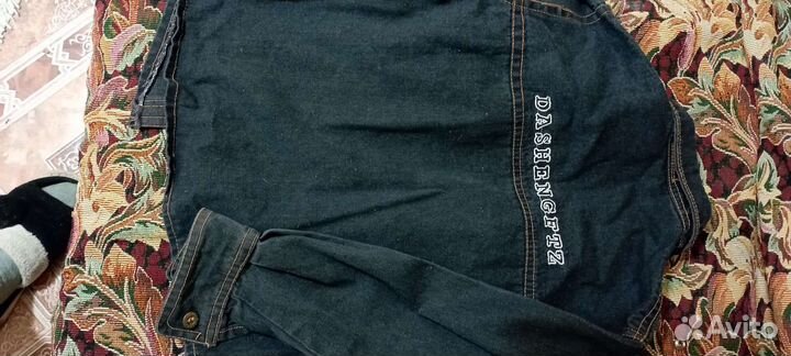Джинсовая рубашка новая на 7-8 лет