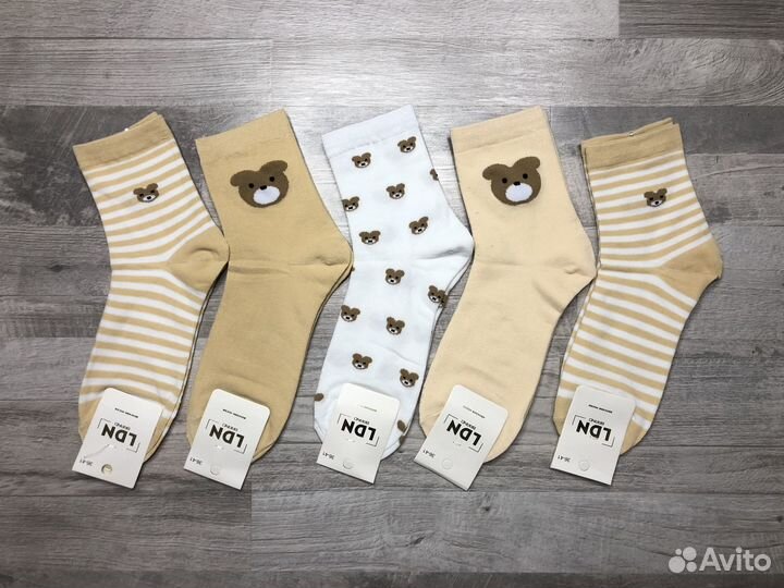 Носки с принтом и без