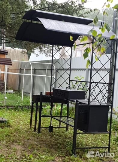Мангал с печью