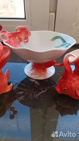 Lefard фарфор, серия Золотые рыбки