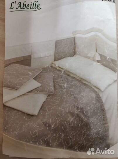 Комплект бортики в кроватку, одеяло