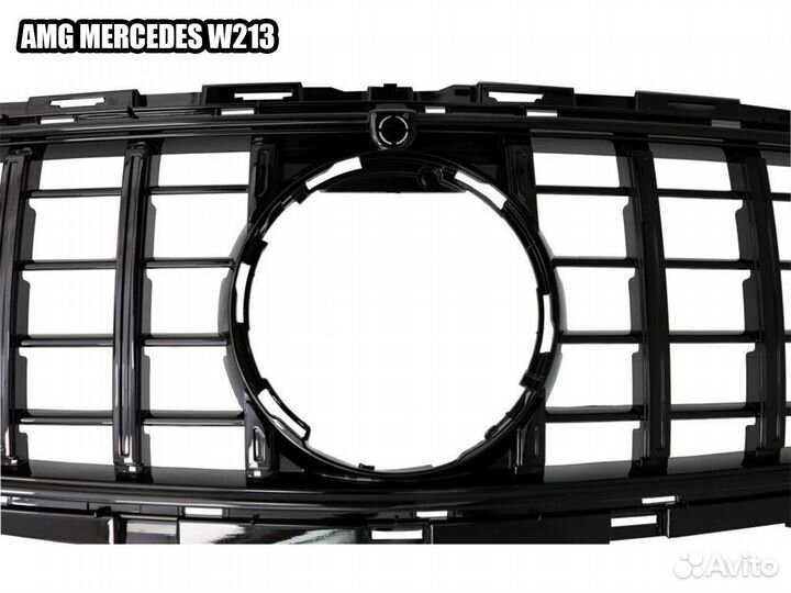 Решетка радиатора AMG Mercedes W213 2020+ Black