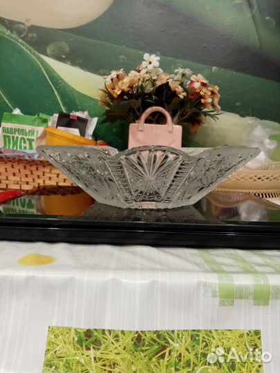 Ваза хрустальная большая СССР