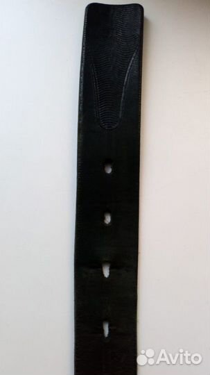 Мужской кожаный ремень черный бу