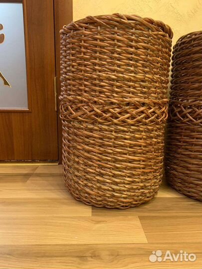 Кашпо из искусственного ротанга
