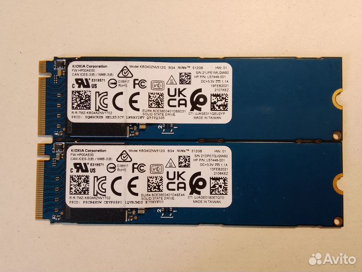 Ssd 512Gb kioxia m2 nvme