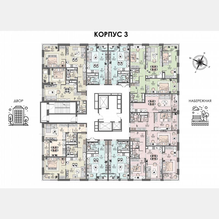 1-к. квартира, 39,8 м², 2/23 эт.