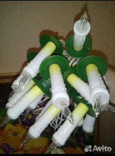 Елочная гирлянда СССР свечи