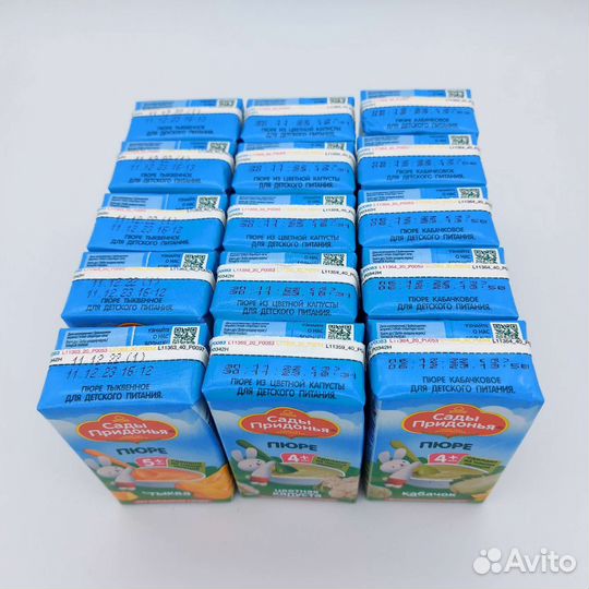 Детское питание пюре овощное