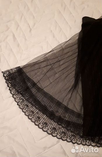 Юбка плиссерованная черная