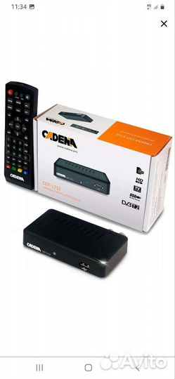 Тв-тюнер Cadena CDT-1712 и Антена