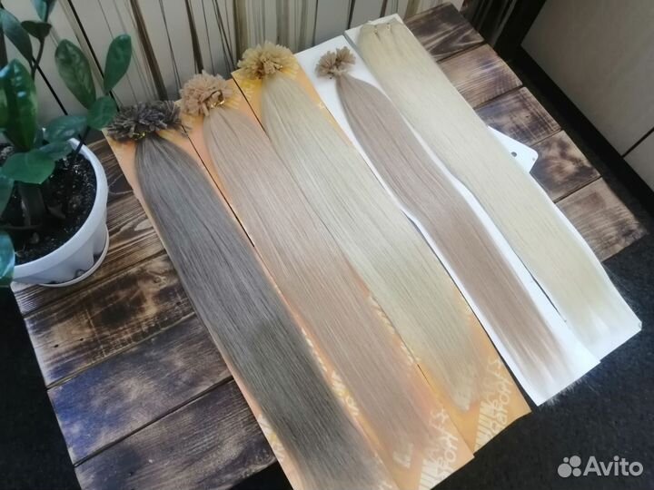 Волосы натуральные для наращивания 55 см