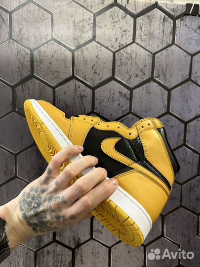 Nike Air Jordan 1 High Pollen Yellow Black 41-45