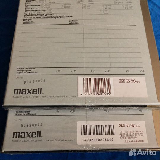 Maxell XL II 35-90 (EE) 2 шт - новая, запечатана