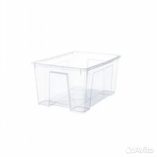 Контейнер, прозрачный, Самла, Икеа, 56х39х28см/45л