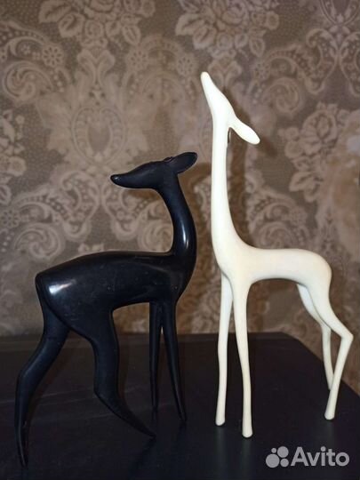 Статуэтка оленя колкий пластик СССР