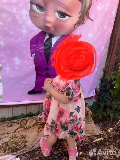 Платье для девочки 80 размер