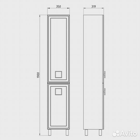 Пенал ASB-Mebel Санта 35 (10921)