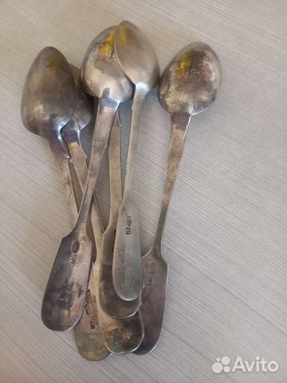 Серебряные ложки 84 проба