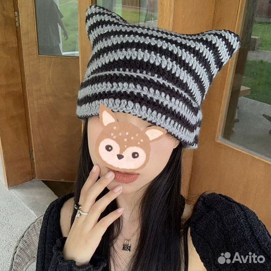 Шапка с ушками