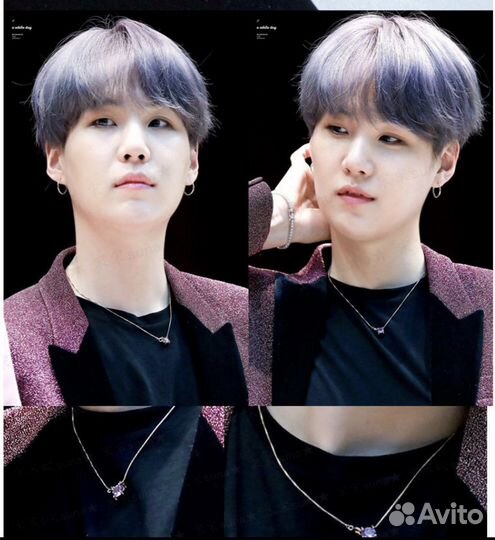 Цепочка кулон BTS Suga бтс Шуга